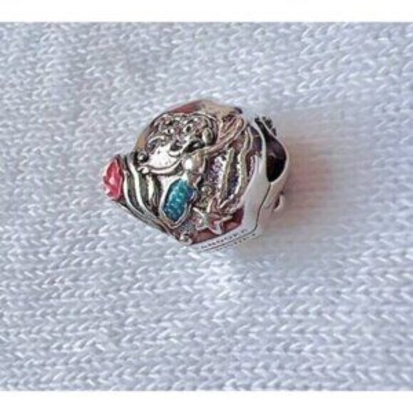 Disney The Little Mermaid Seashell Charm For Pandora Bracelet S925ALE Silver - Picture 5 of 7